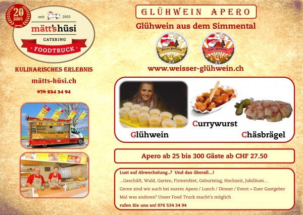 Glühwein Apero "mätts-hüsi style"